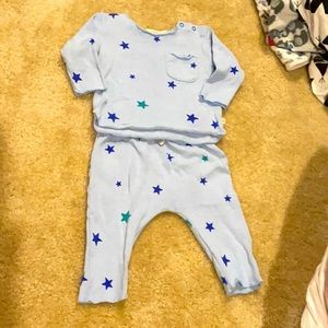 Egg Bobbi 2-piece set, baby blue, size 6 months